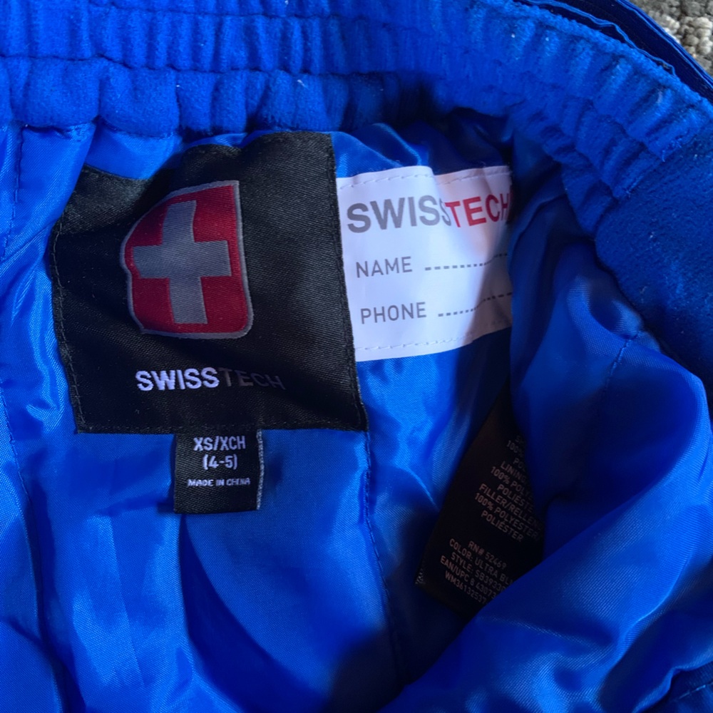 Swiss Tech Royal Blue Snowpants - Picture 2 of 2